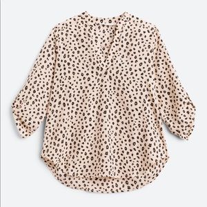 Warren Split Neck Blouse - Lush by Stitch Fix